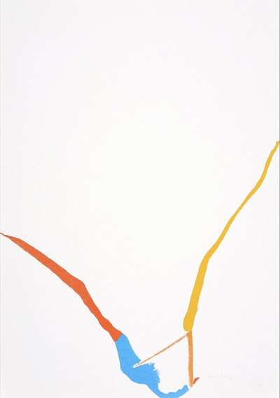 What Red Lines Can Do (H. 25) - Signed Print by Helen Frankenthaler 1970 - MyArtBroker