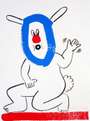 Keith Haring: The Story Of Red And Blue 18 - Signed Print
