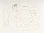 Pablo Picasso: Deux Femmes Se Reposant - Signed Print