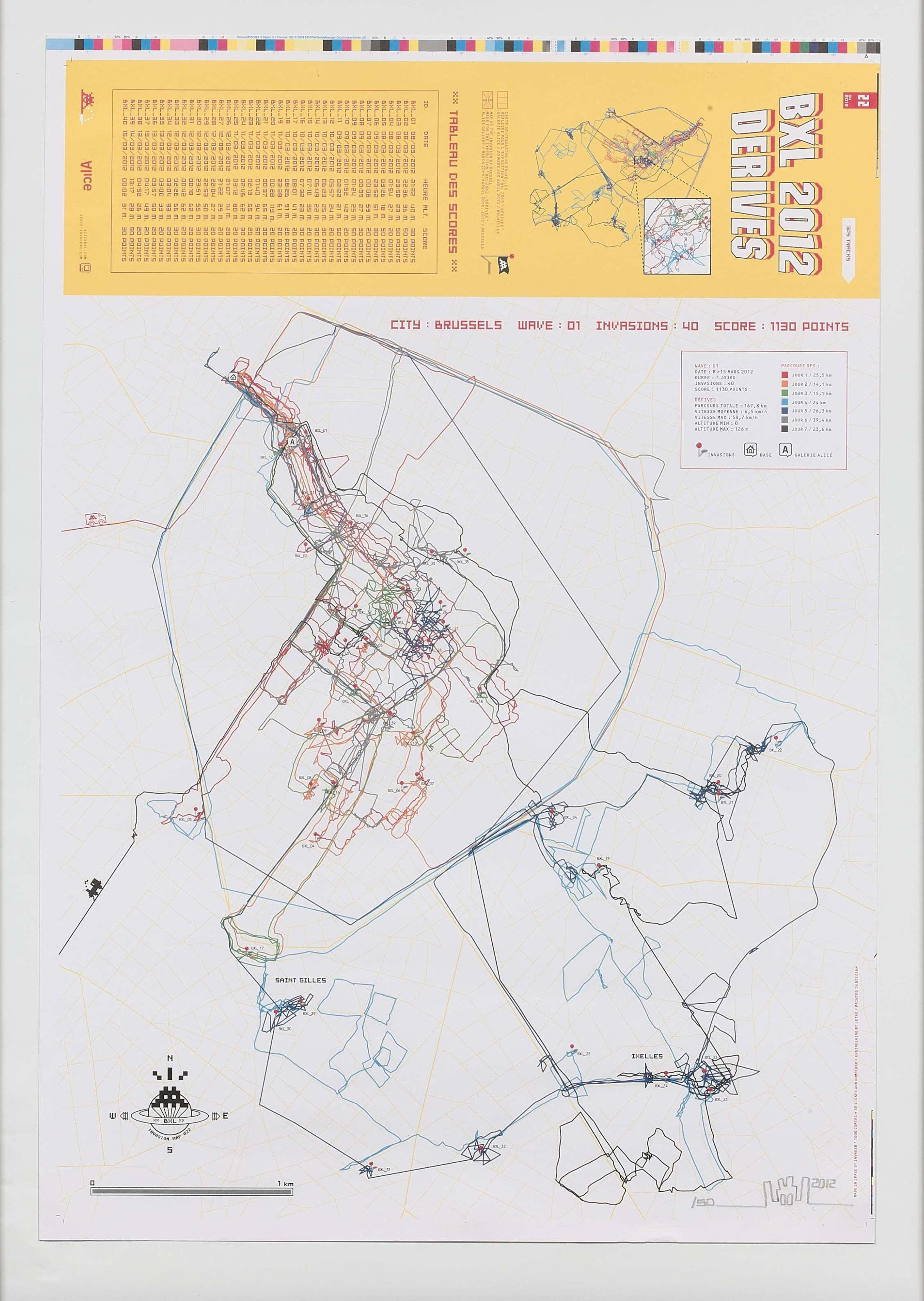 Esquisse d'une carte de Bruxelles