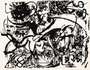 Jackson Pollock: Untitled (After Number 8 - Black Flowing, 1951) - Signed Print