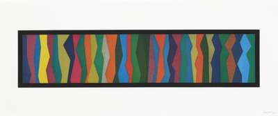 Irregular Zigzag Bands - Signed Print by Sol Lewitt 1996 - MyArtBroker