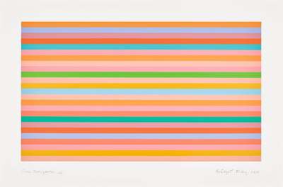 Rose Horizontal - Signed Print by Bridget Riley 2018 - MyArtBroker