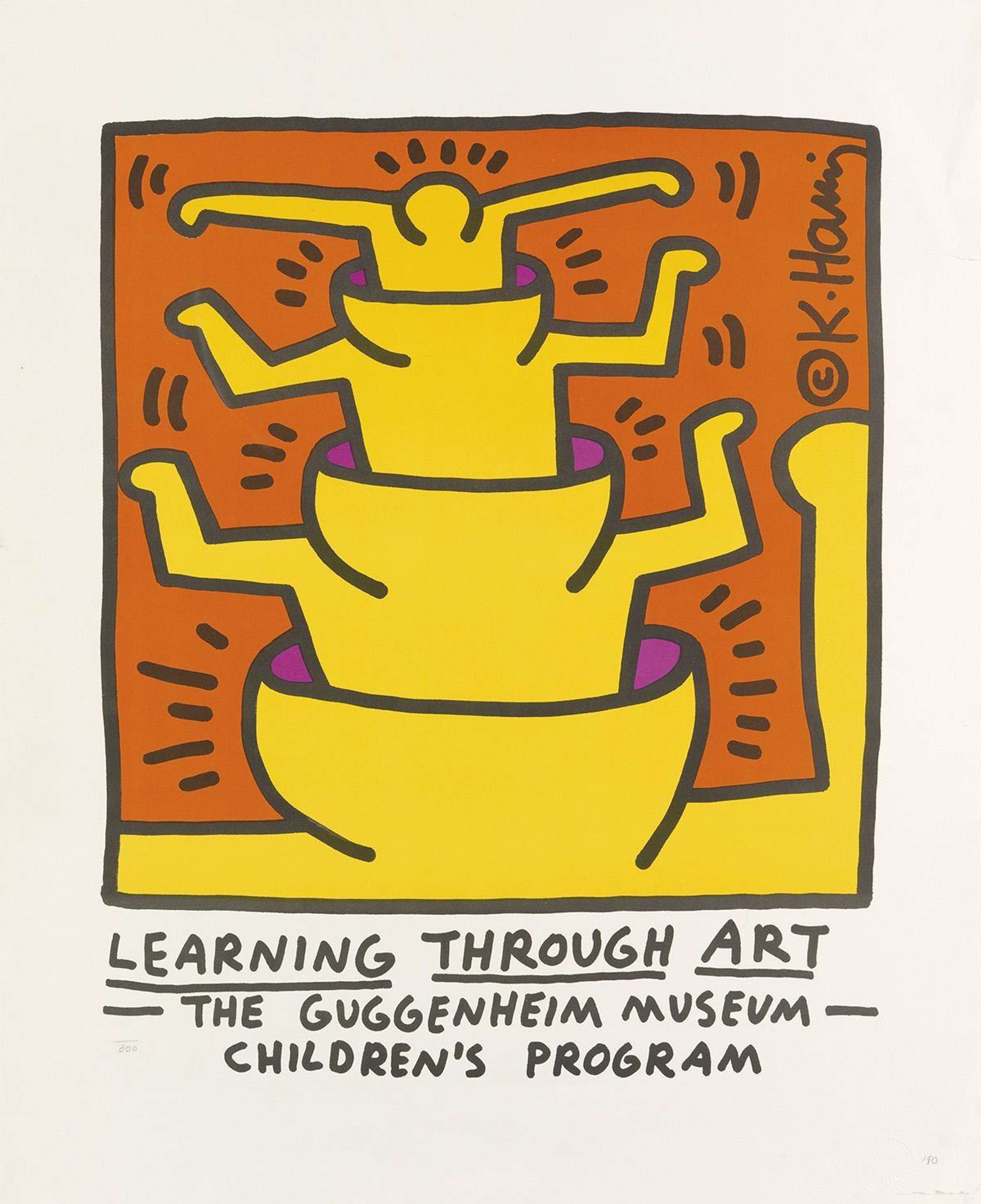 Affiche « Learning Through Art » de Keith Haring