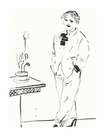 Celia Amused - Signed Print