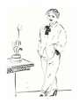 David Hockney: Celia Amused - Signed Print