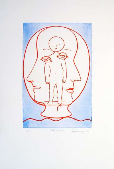 Self Portrait - Signed Print by Louise Bourgeois 1990 - MyArtBroker