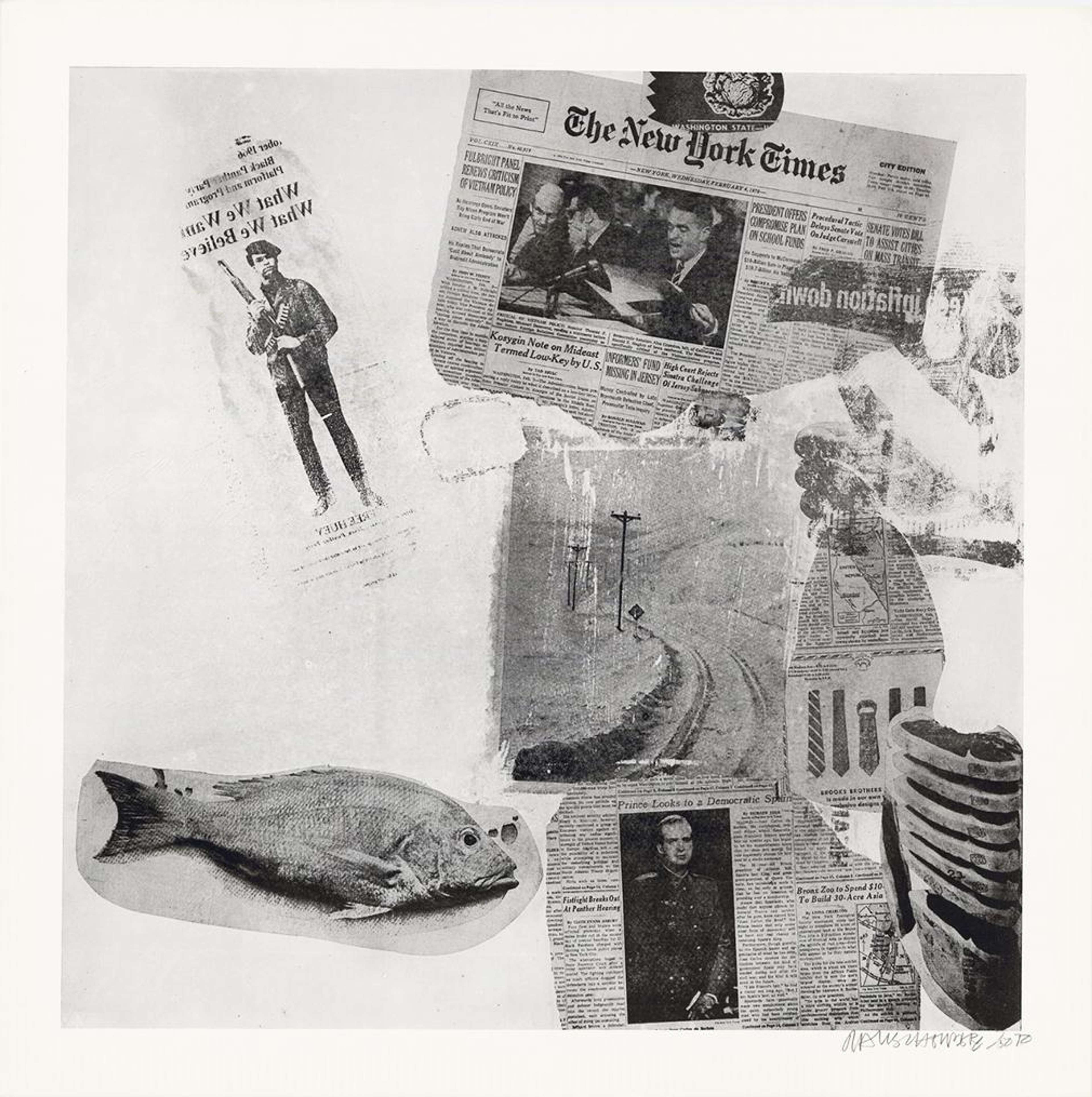 Features XV - Signed Print by Robert Rauschenberg 1970 - MyArtBroker