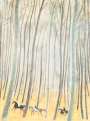 Andre Brasilier: Cavaliers En Forêt - Signed Print
