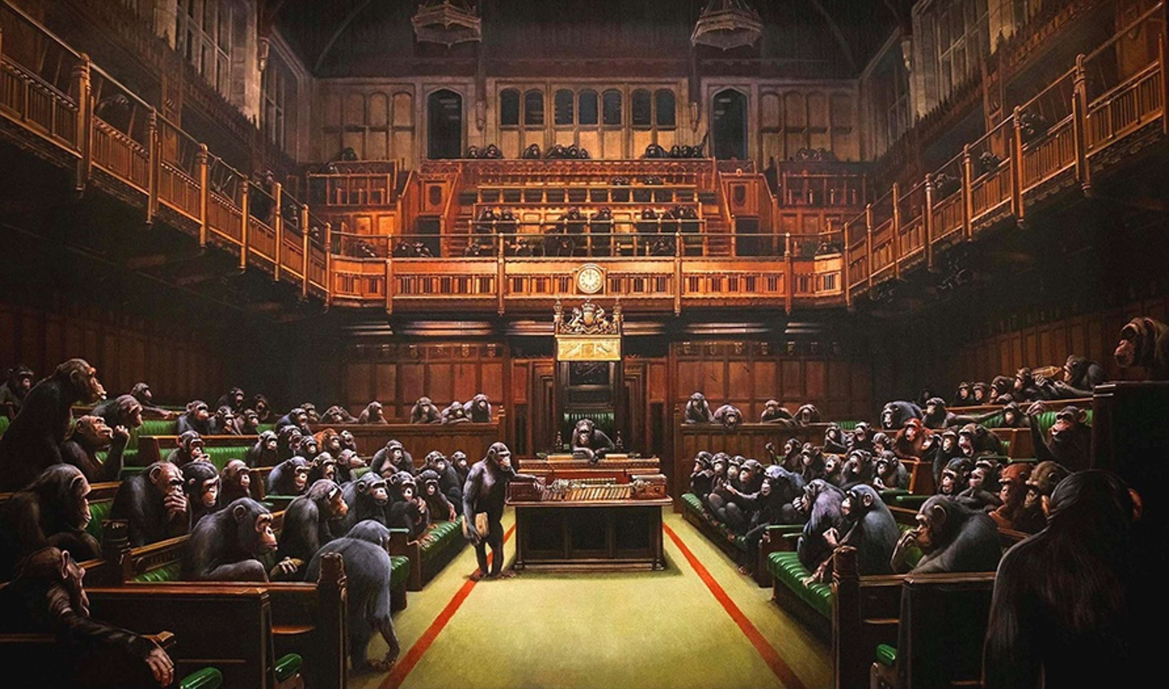 Devolved Parliament de Banksy - MyArtBroker