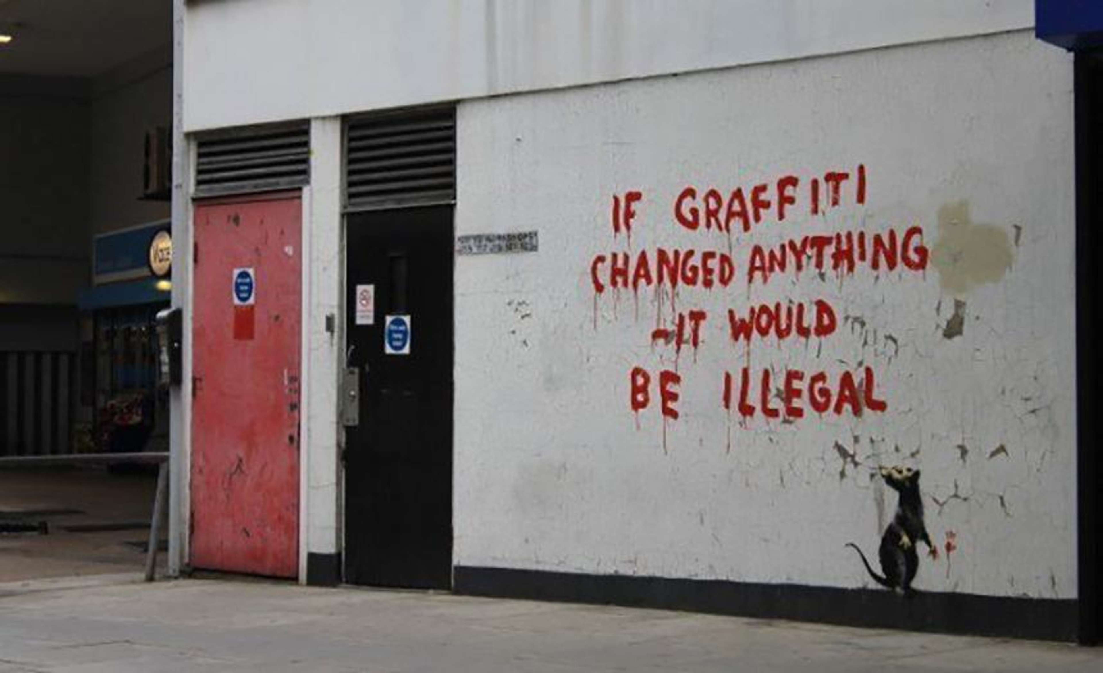 « If Graffiti Changed Anything It Would Be Illegal » de Banksy - MyArtBroker
