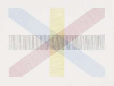Bands Of Lines In Four Directions In Four Colours - Signed Print by Sol Lewitt 1977 - MyArtBroker