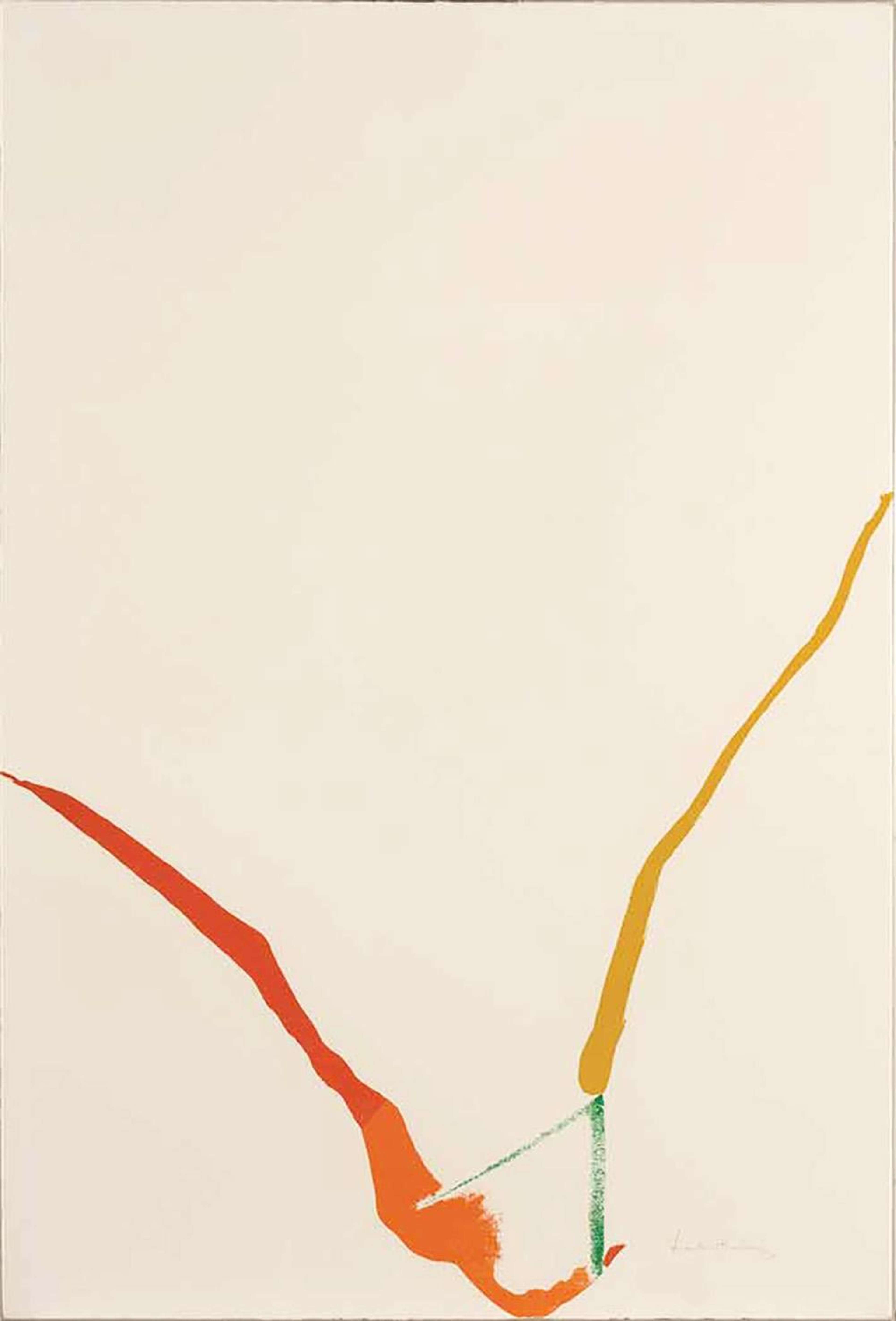 What Red Lines Can Do (H. 22) - Signed Print by Helen Frankenthaler 1970 - MyArtBroker
