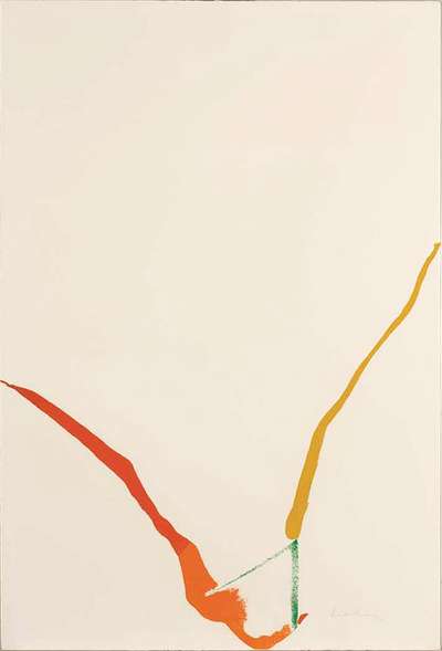 What Red Lines Can Do (H. 22) - Signed Print by Helen Frankenthaler 1970 - MyArtBroker