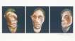 Three Studies For Self Portrait - Signed Print