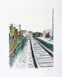 Bob Dylan: Train Tracks White (2008) - Signed Print