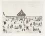 L S Lowry: The Pavilion - Signed Print