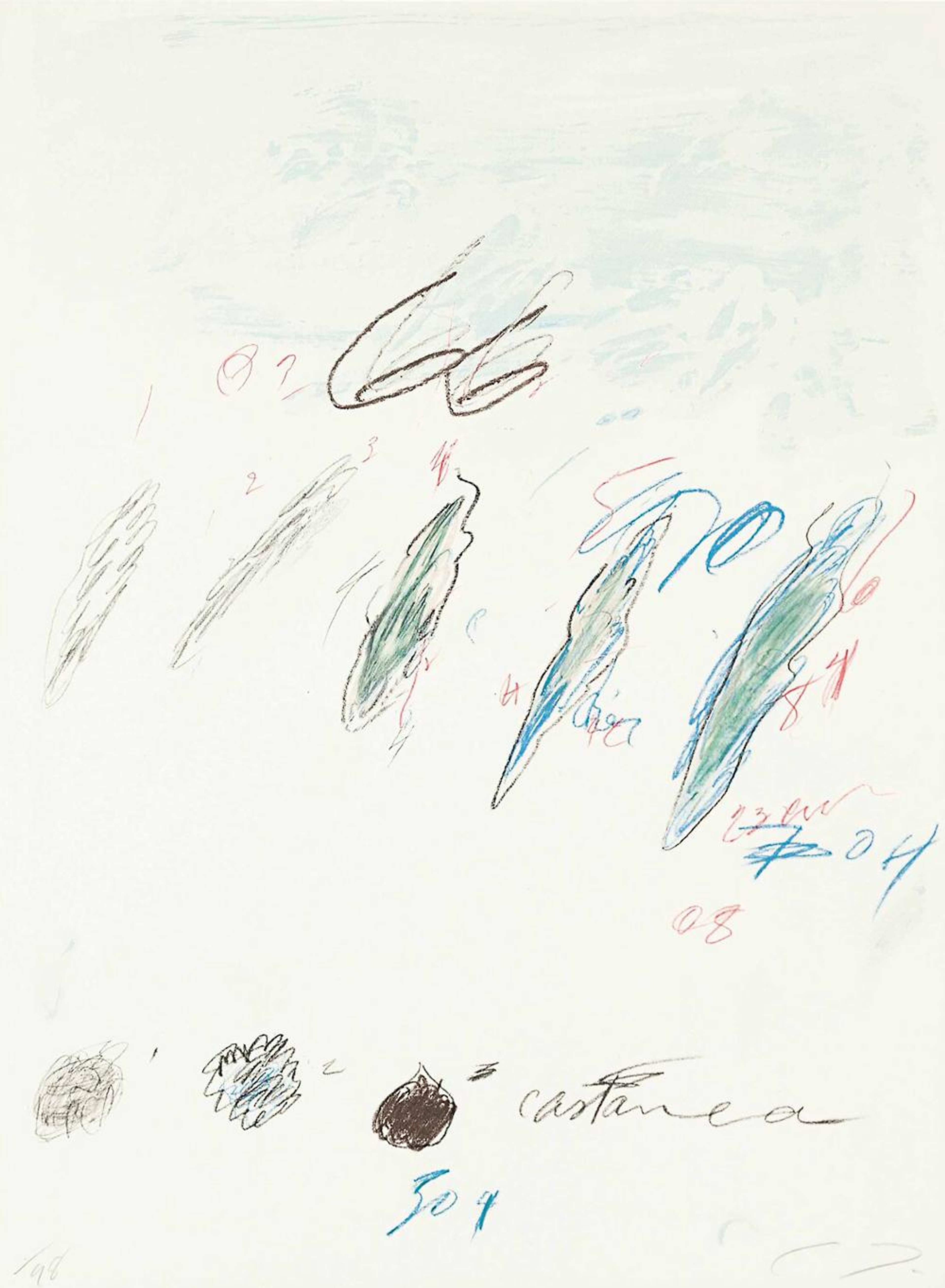 Castanea Sativa - Signed Print by Cy Twombly 1975 - MyArtBroker