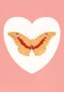 Damien Hirst: I Love You (white, pink, cool gold, poppy red) - Signed Print