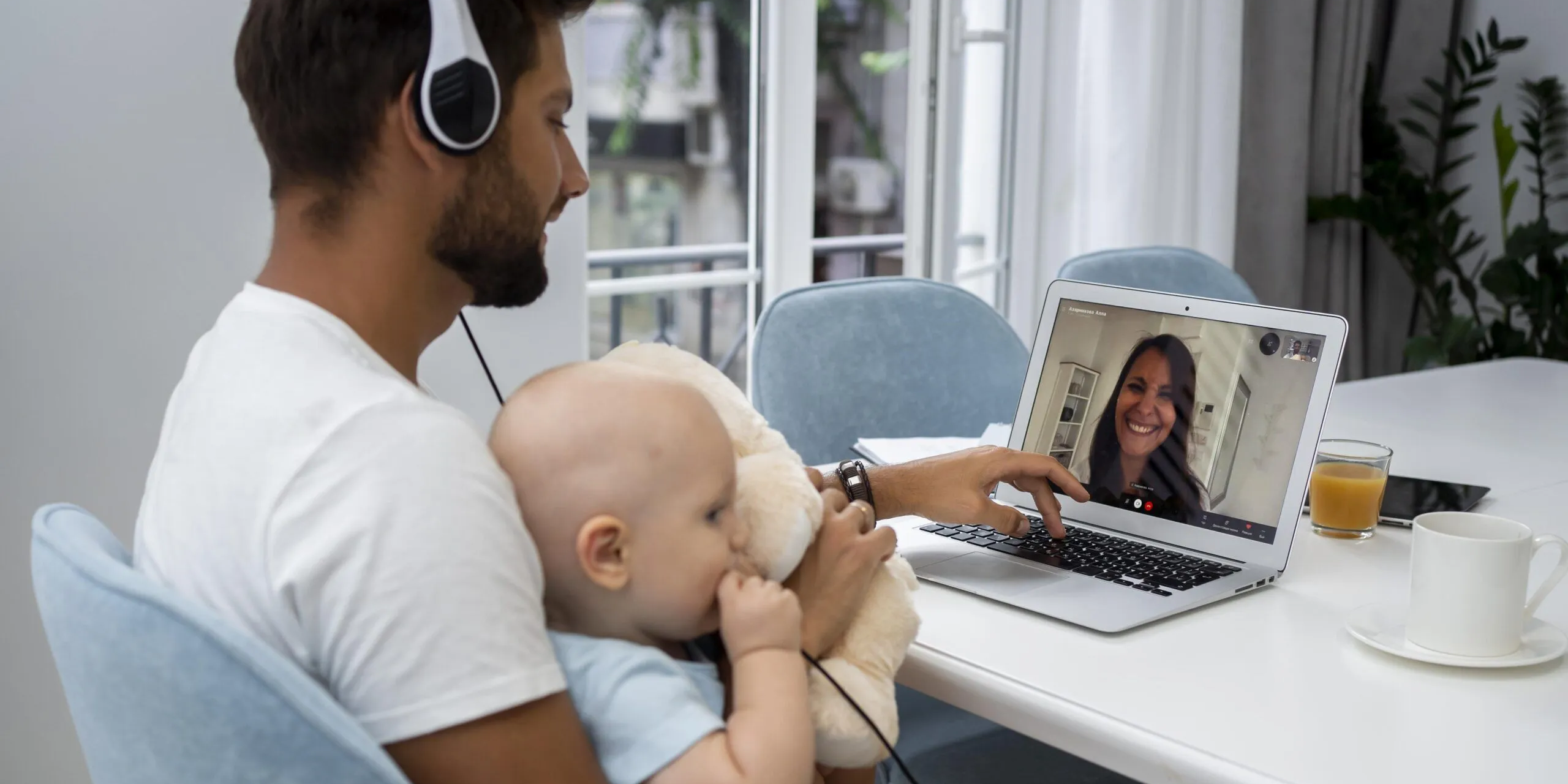 Parent and child during a calm and supportive online homeopathy consultation