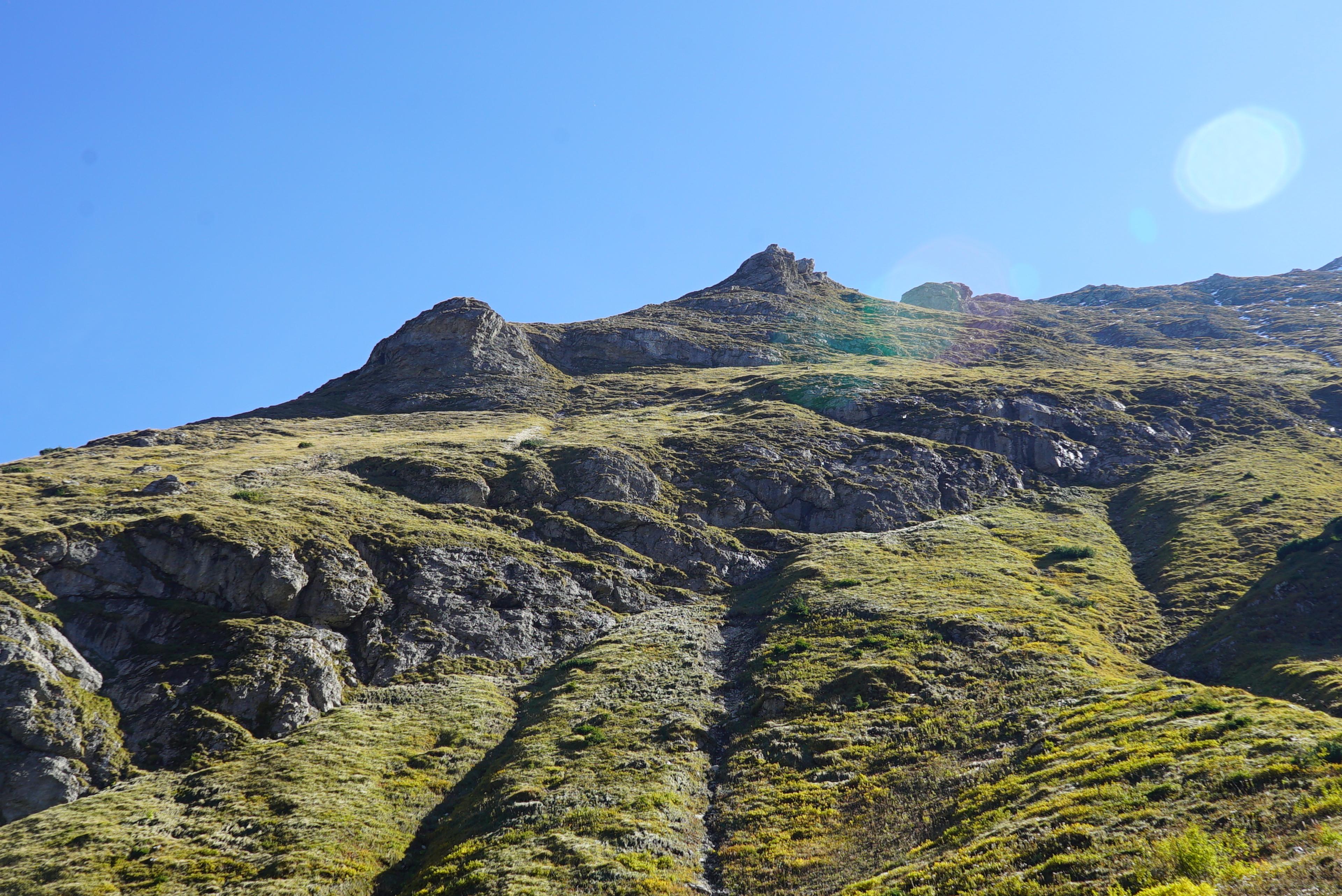 girl belianske tatry high tatras nature slovakia hike wander stone wall