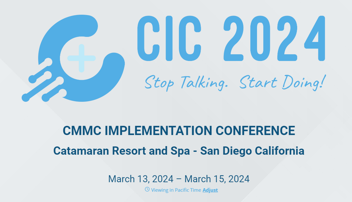 CIC 2024 CMMC Implementation Conference