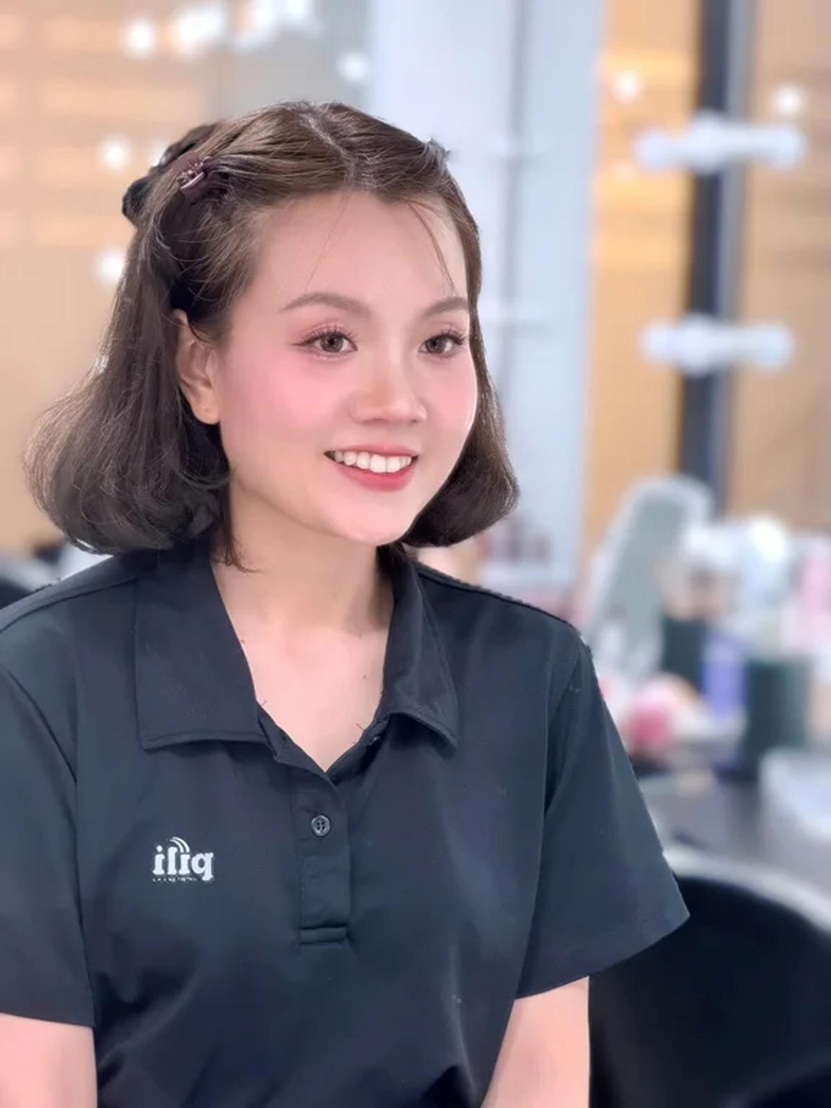 After của HV Katherine Vo sau khi chỉnh makeup và tổng thể.