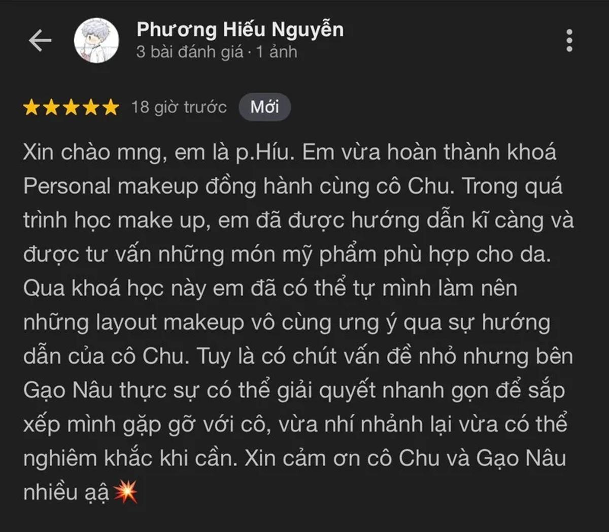 Feedback của Linh Nguyễn của Chu Makeup