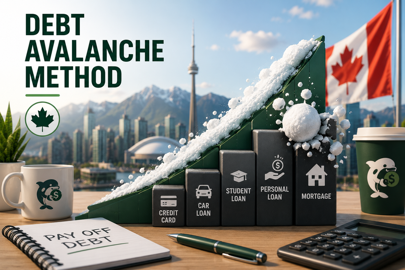 The debt avalanche method illustrated