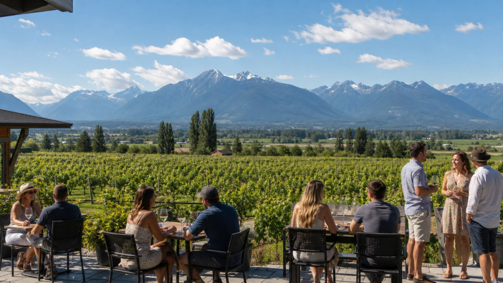 Fraser Valley luxury wine touring by limo (or helicopter), Canada