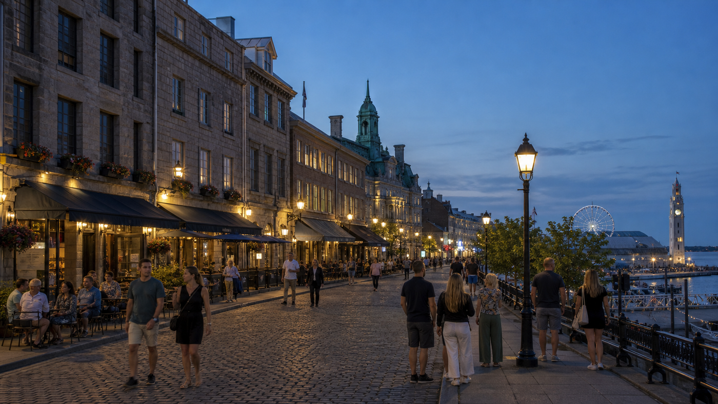 Old Montréal and the Old Port by day and night