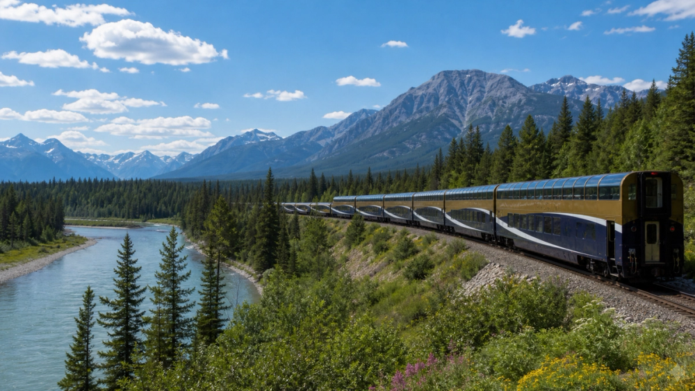 Rocky Mountaineer GoldLeaf through the Rockies, Canada