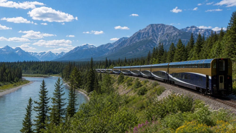 Rocky Mountaineer GoldLeaf through the Rockies, Canada