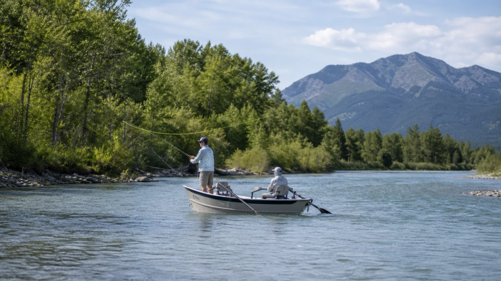 Guided Bow River fly-fishing: trout, drift boats and riverside lunches, Canada