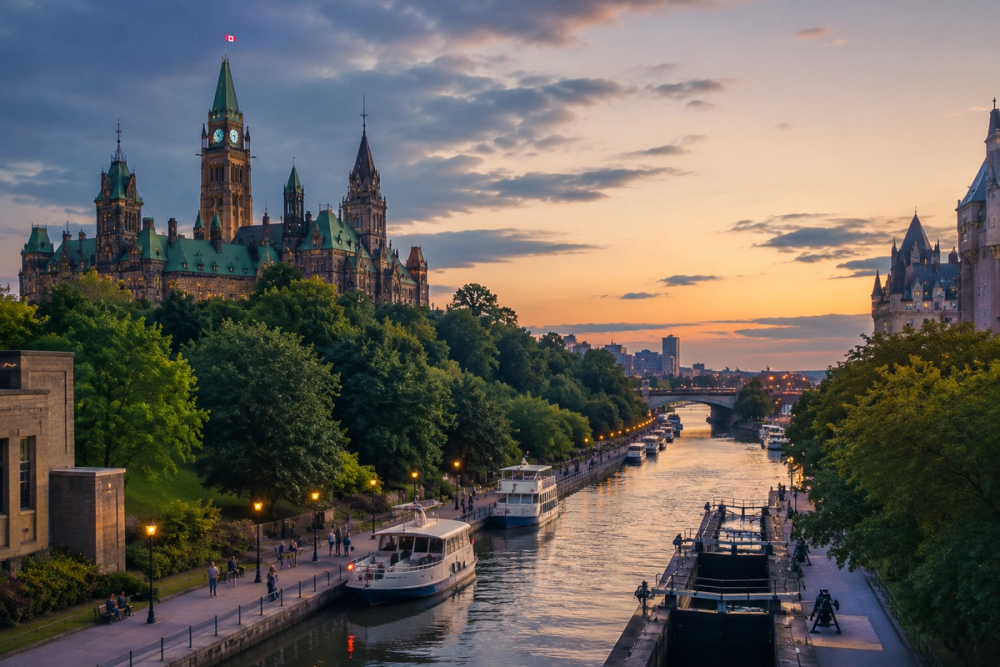 Visit Ottawa, Parliament Hill and the Rideau Canal in Canada