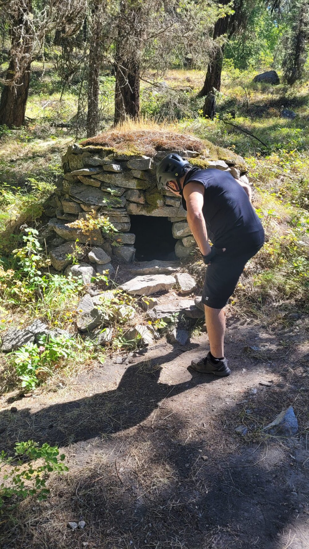 Historic rock ovens beside the KVR Trail near Naramata