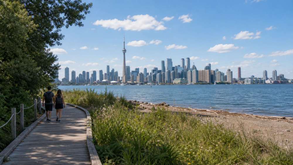 Toronto skyline from Ward's Island