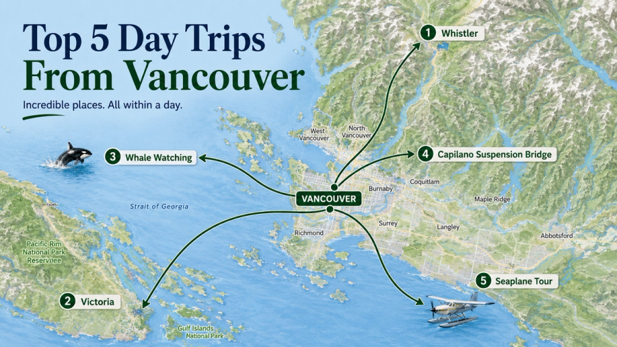 5 Unforgettable Day Trips From Vancouver: Whistler, Victoria, Whale Watching, Capilano and a Seaplane Tour