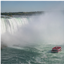 Experience Niagara Falls from the water in Canada