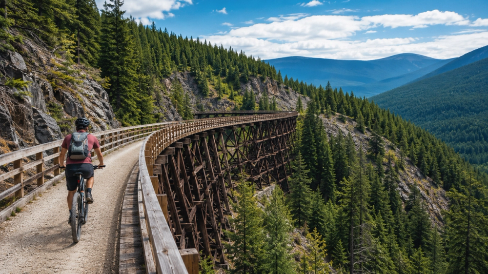 Cycle Myra Canyon and the Kettle Valley Rail Trail in Canada