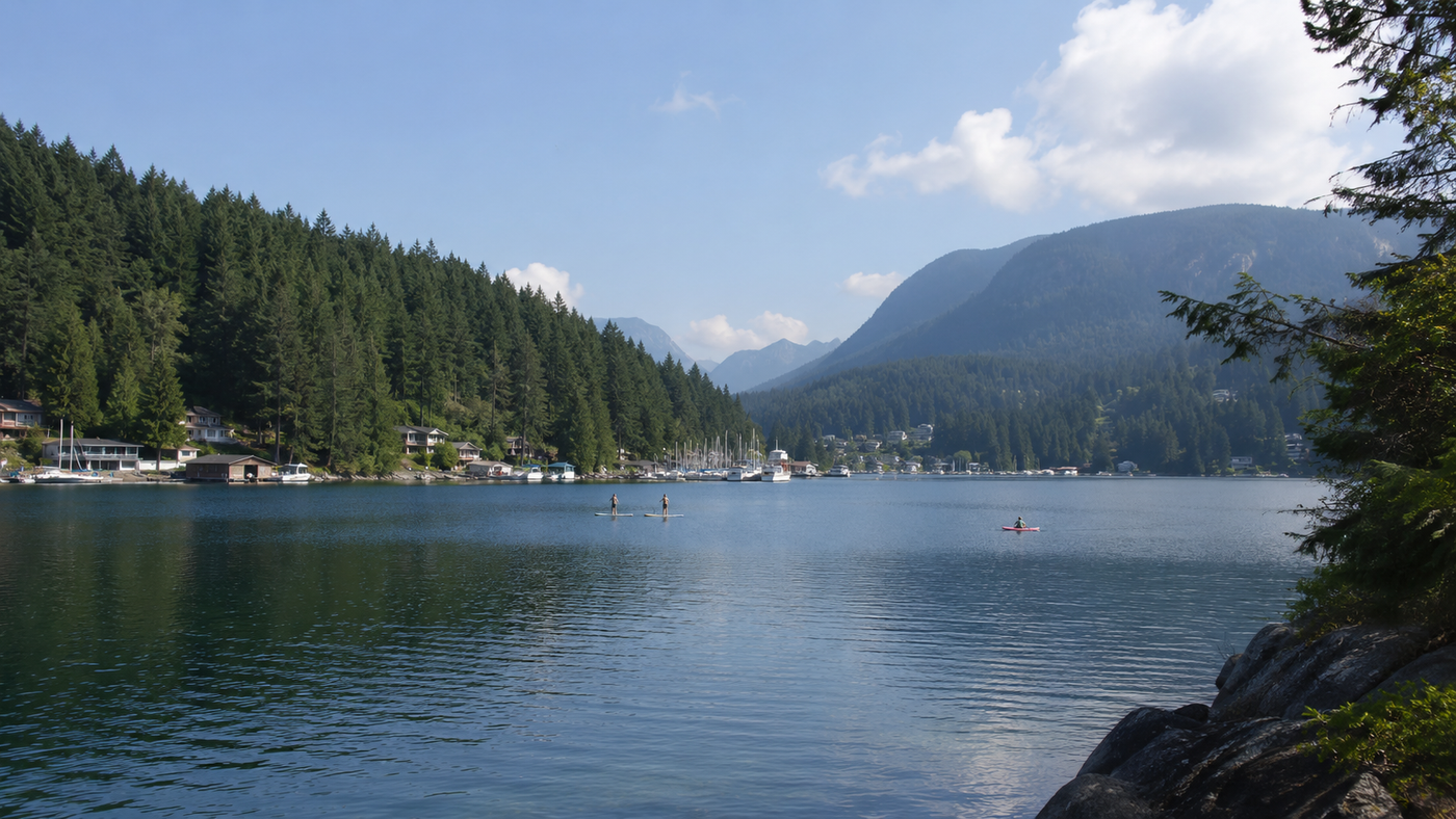 Vancouver seawall and coastal scenery as a starting point for close day getaways