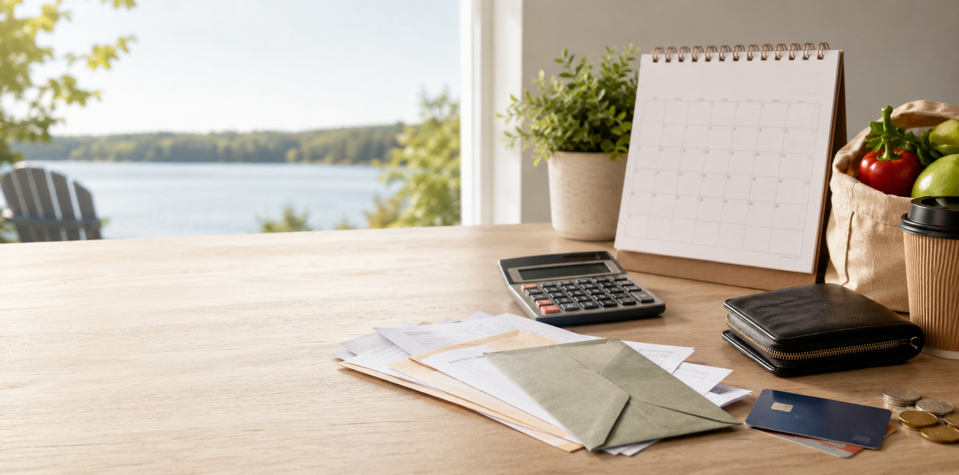 Quiet planning with view on a lake.