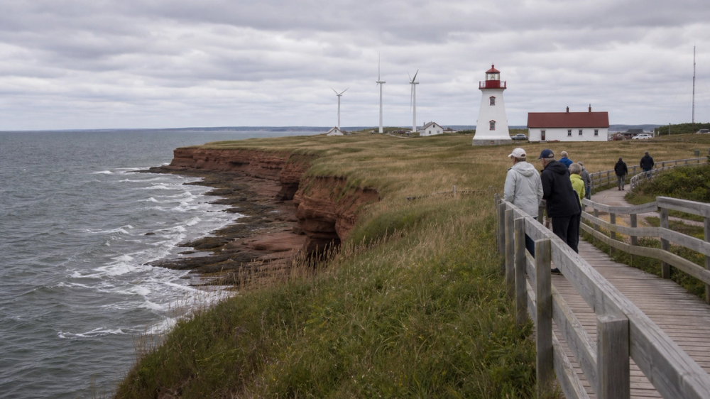 Chase wind and waves at North Cape, Canada