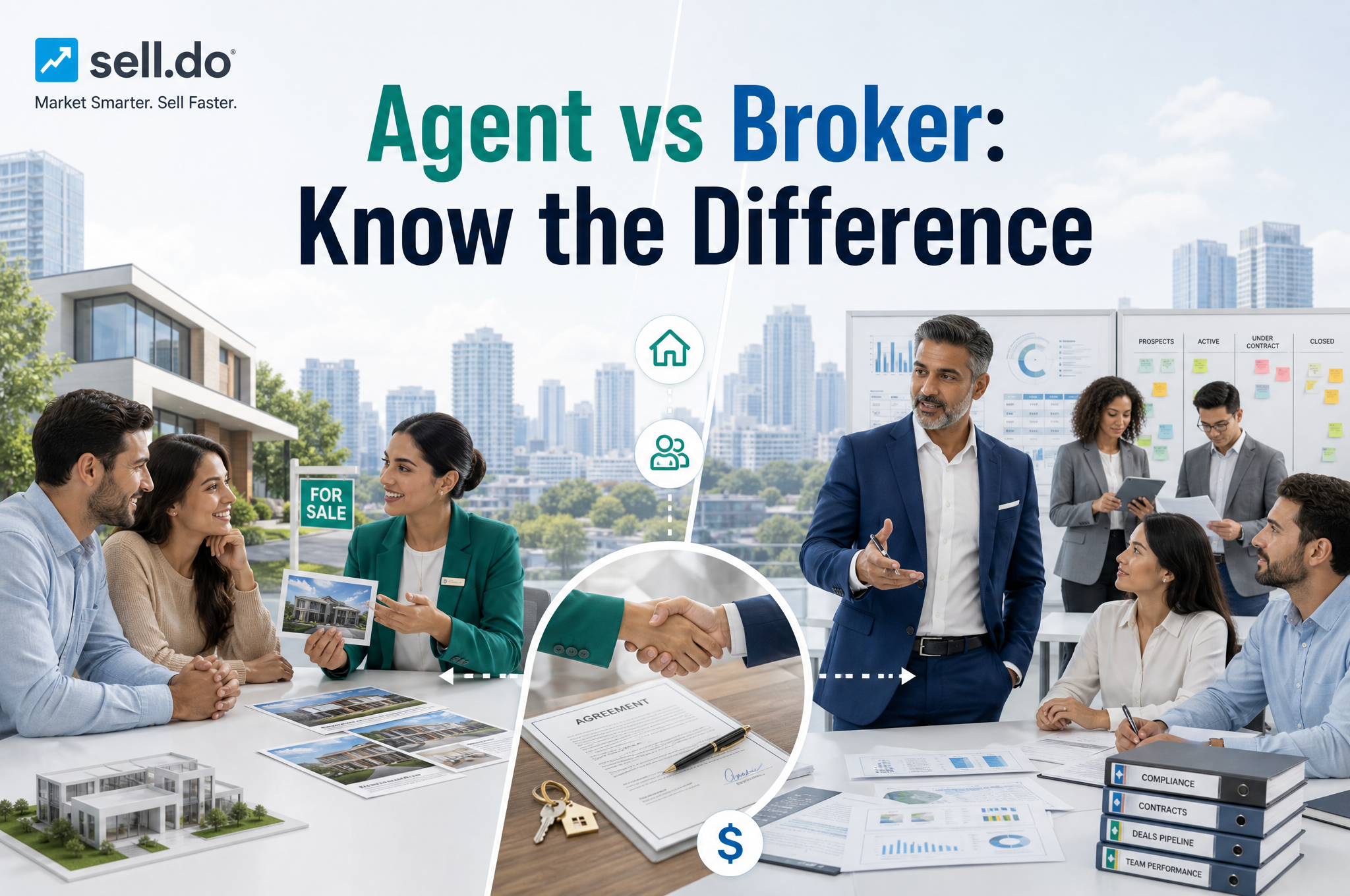 Differences Between a Real Estate Agent and a Real Estate Broker