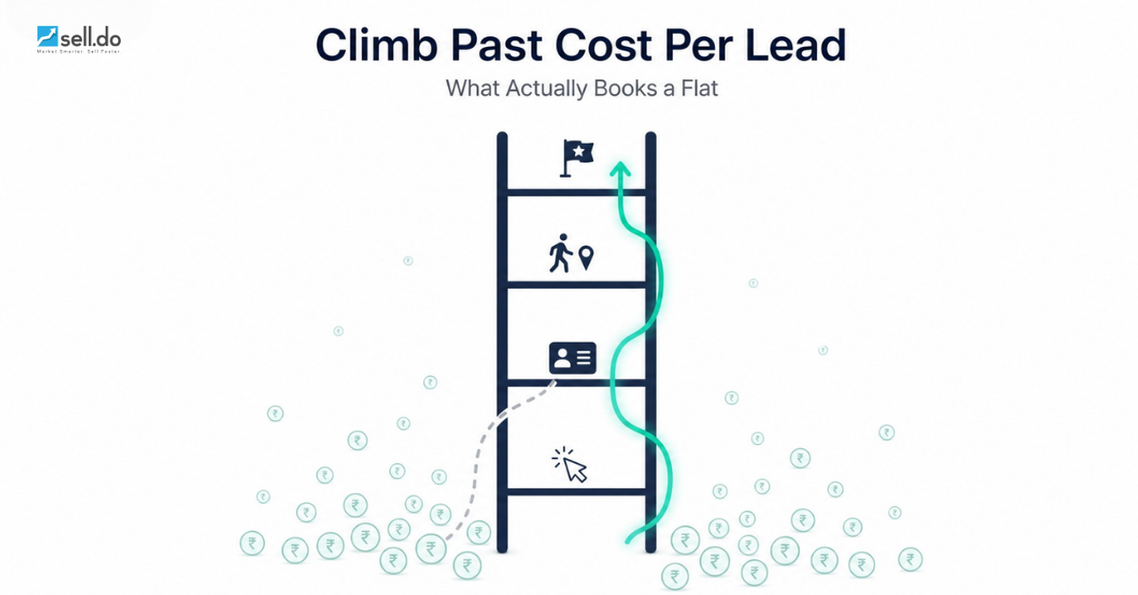 Cost Per Lead vs Cost Per Booking: The Metric Reframe Every Real Estate Marketer Needs in 2026