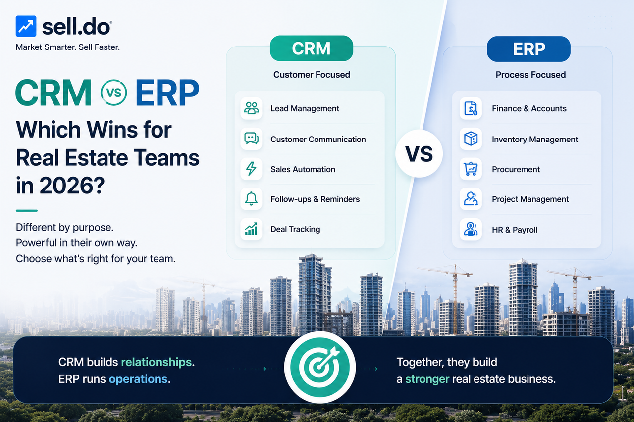 CRM vs ERP – Which Wins for Real Estate Teams in 2026?