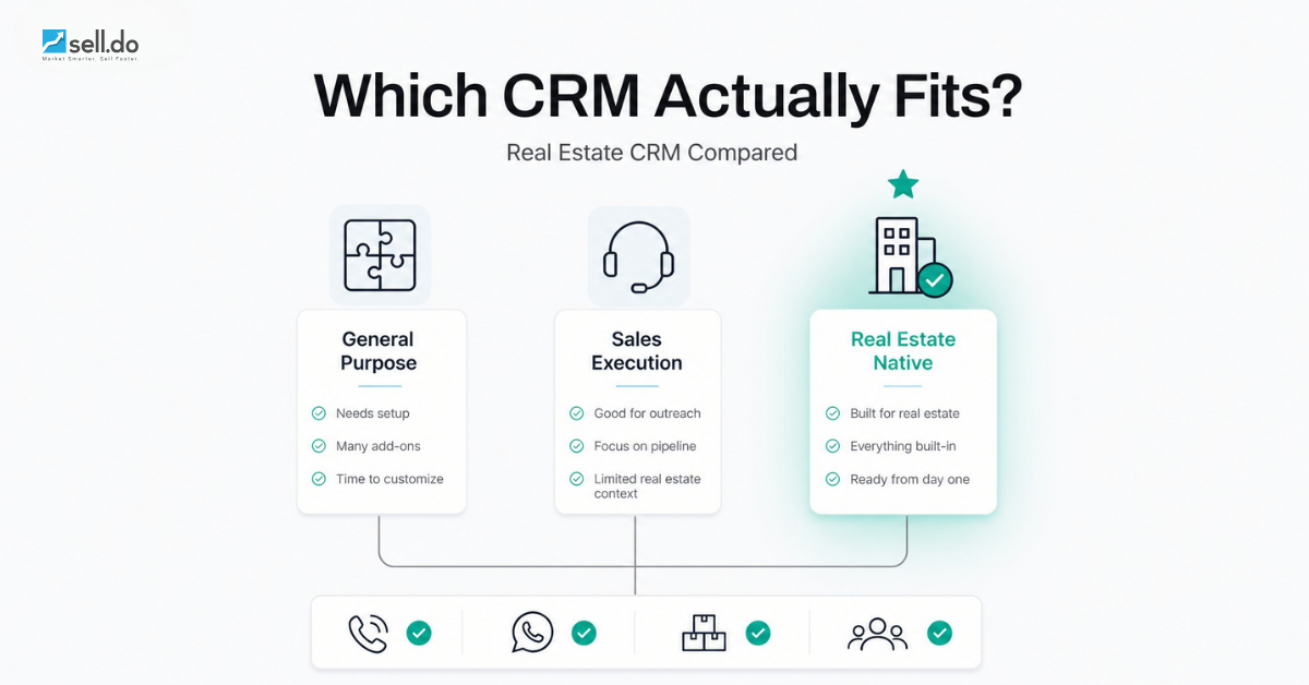 Sell.do vs LeadSquared vs Zoho: Which Real Estate CRM Actually Fits Indian Developers?