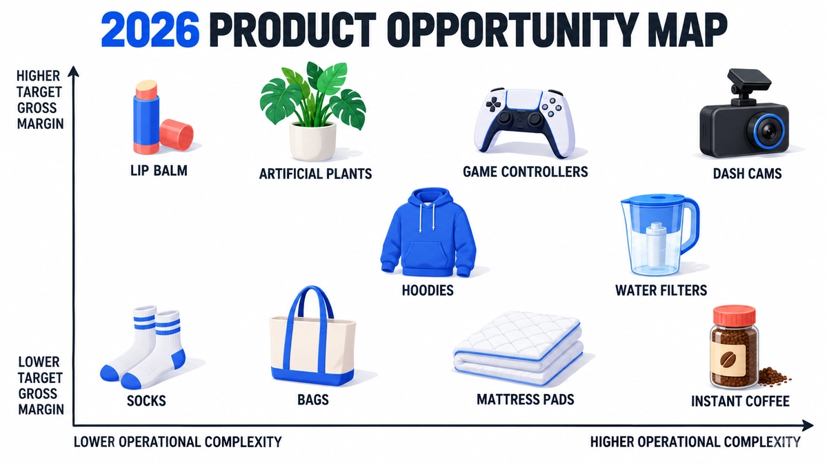 Map of ten 2026 product opportunities grouped by buyer need and validation signal