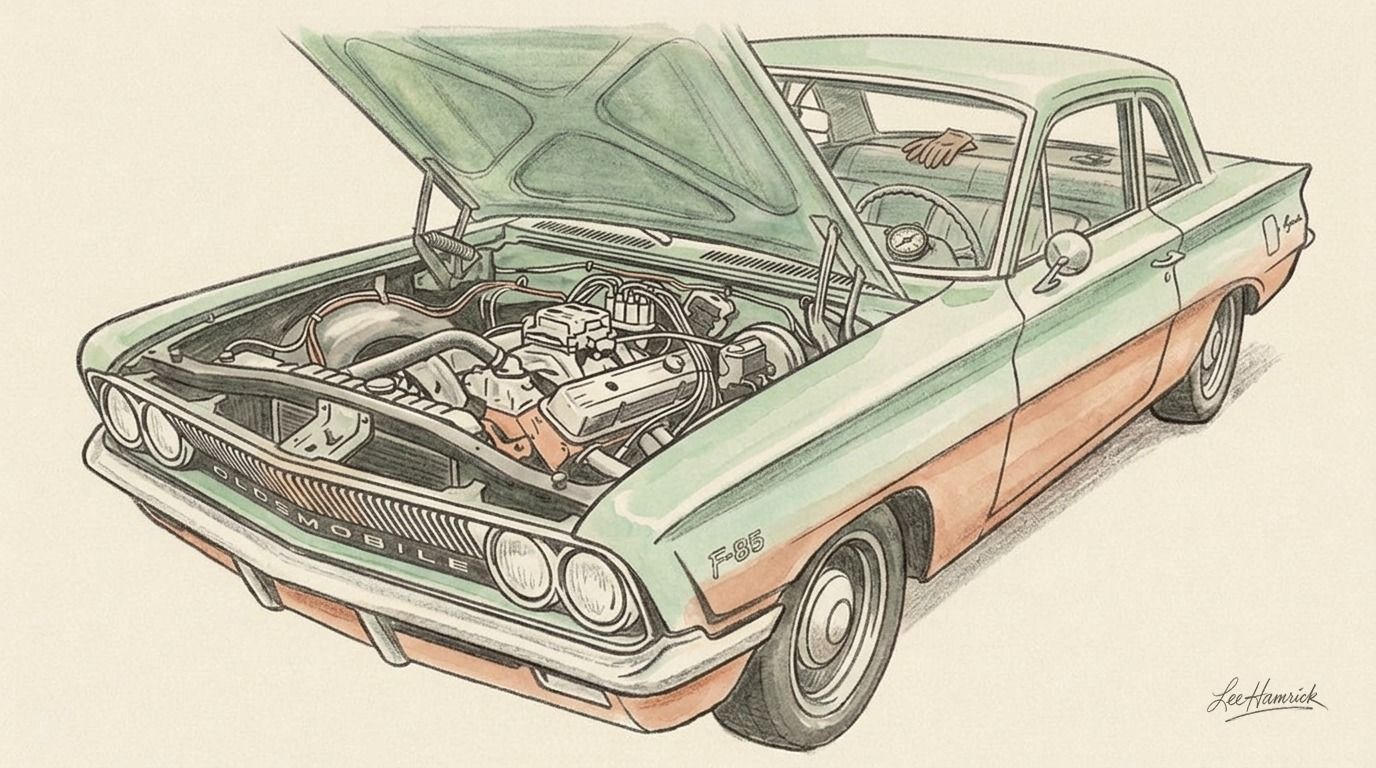 Oldsmobile F-85 V8 swap project build.