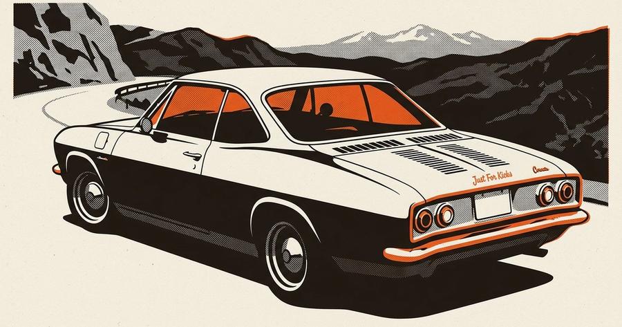 'Just For Kicks' 1966 Chevy Corvair restomod.